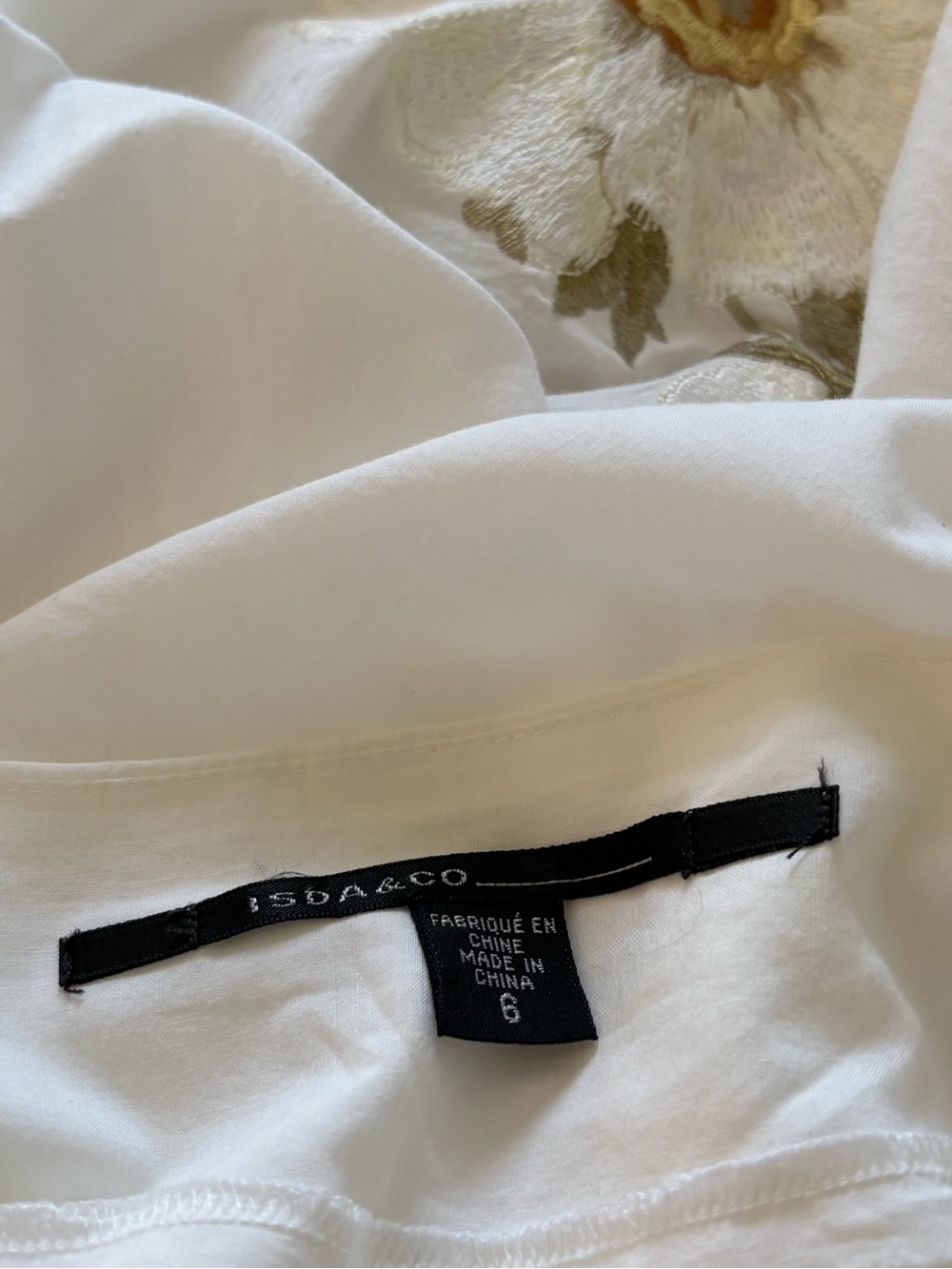 Isda & Co. White Floral Embroidered Skirt - Picture 5 of 7
